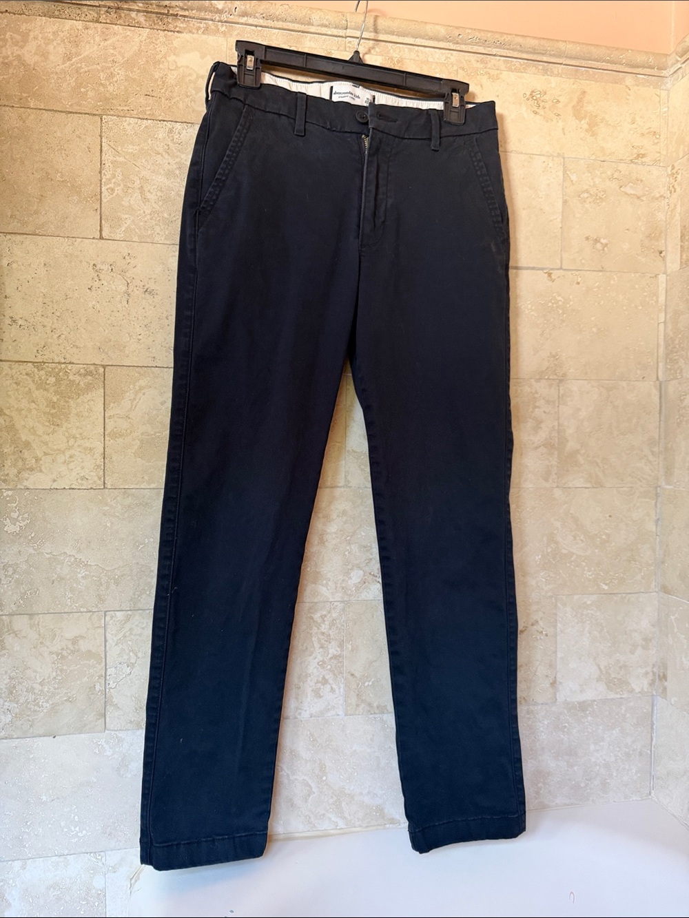 Abercrombie Kids black  Chino Pants - Classic Straight Fit size 15/16
